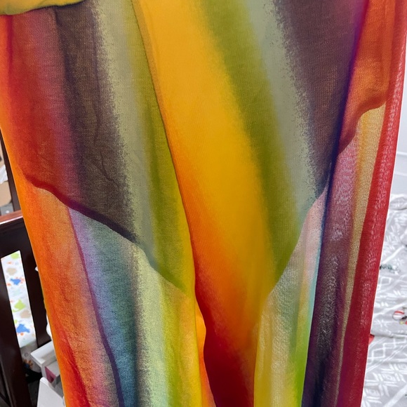 STRAPLESS RAINBOW JUMPSUIT ROMPER FASHION NOVA - Picture 8 of 8